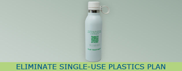 Reusable Water Bottle with Greener world logo